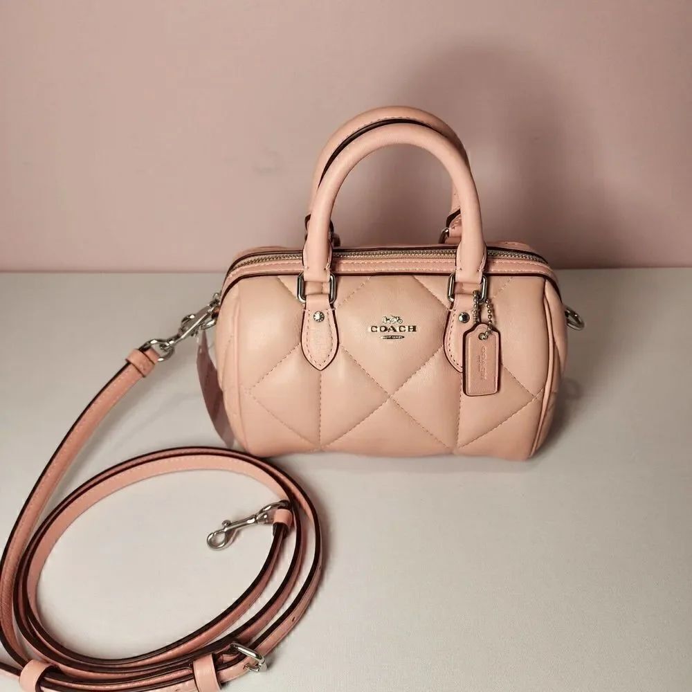NWT Coach CJ524 Mini Rowan Crossbody With Puffy Diamond Quilting